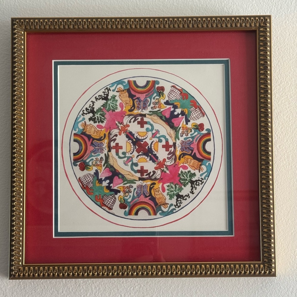 Kaleidoscope of Hope” by Julie Dawson – Framed Print with Symbolic Art Design